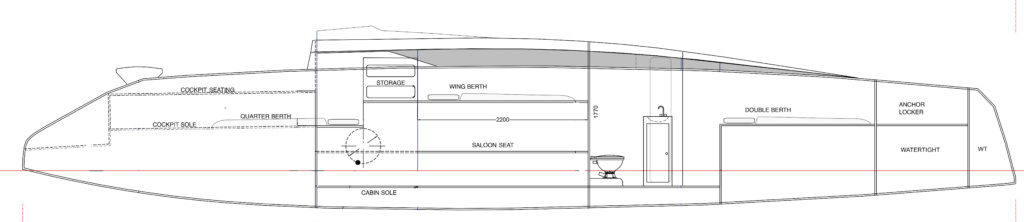 Port side cabin arrangement