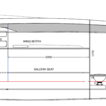 Port side cabin arrangement